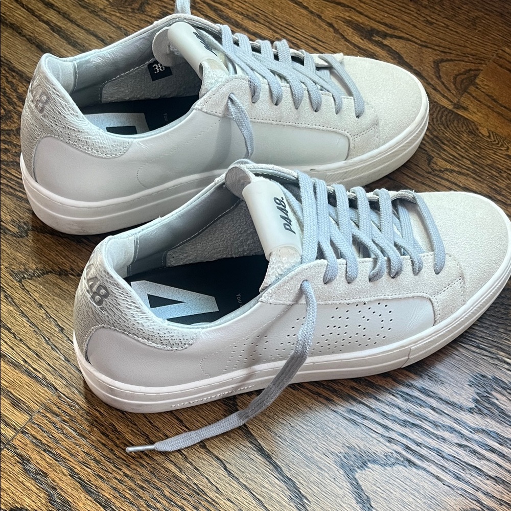 P448 Women's Gray and White Sneakers